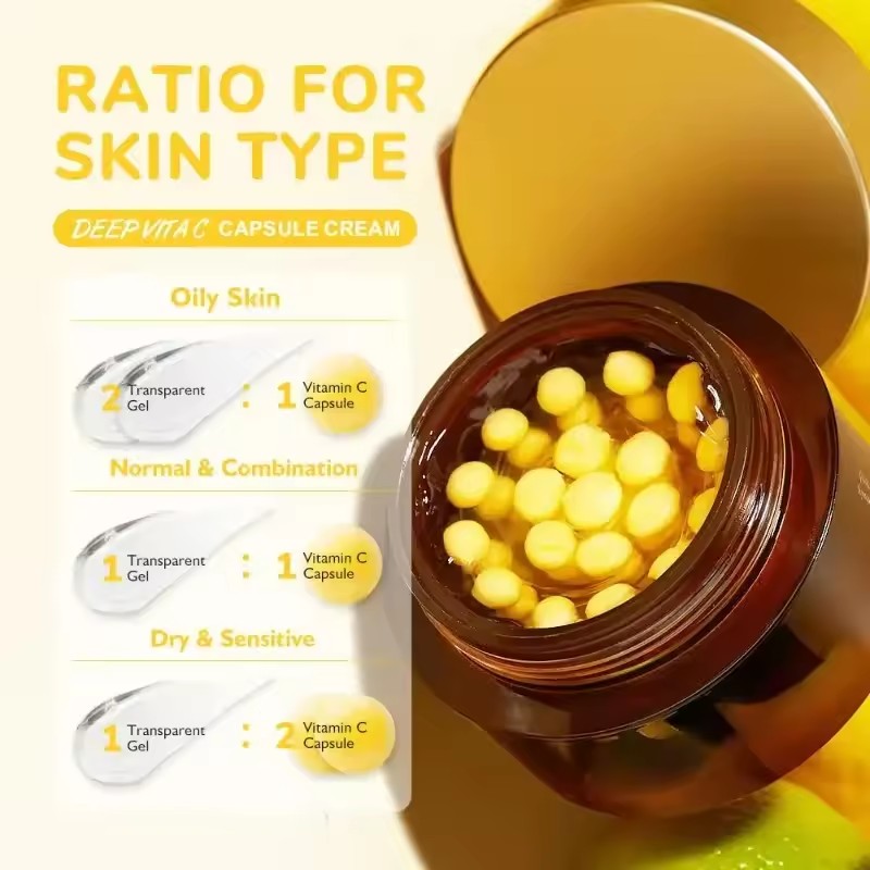 Deep Vitamin C Golden Capsule  - Skincare Glow Glowing review and price